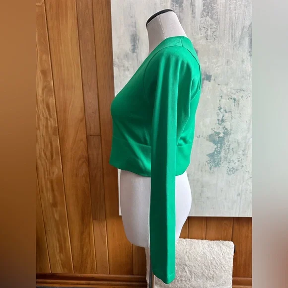Aerie Vibrant Green Long Sleeve Crop Top - Picture 13 of 14
